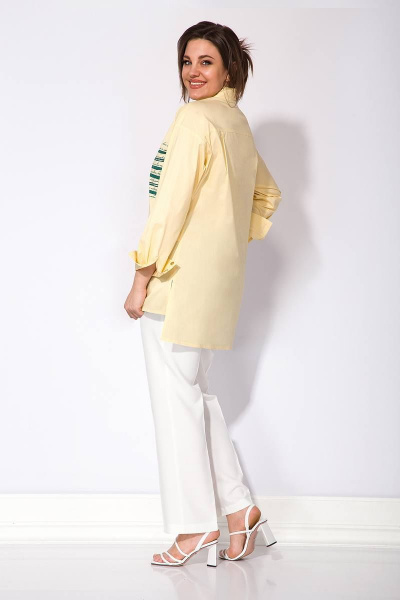 Рубашка INPOINT. 099 желтый - фото 7