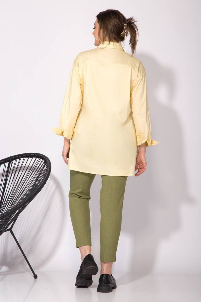 Рубашка INPOINT. 099 желтый - фото 5
