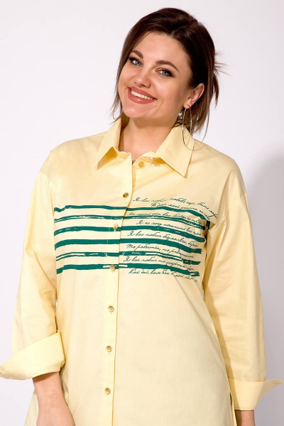 Рубашка INPOINT. 099 желтый - фото 2
