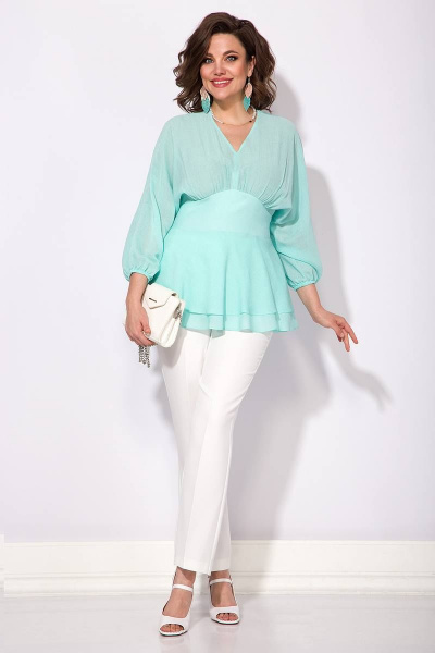 Блуза INPOINT. 111 ментол - фото 4
