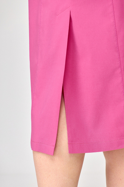 Платье летнее прилегающего силуэта с V-образным вырезом и камнями Algranda А3895-3 - фото 4