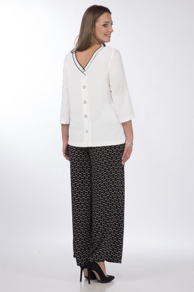 Блуза и кюлоты из вискозы с печатью для летнего стиля Matini 1.1638/1 круги - фото 6