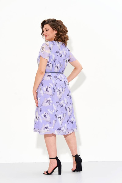 Платье IVA 1467 лиловые_цветы - фото 6