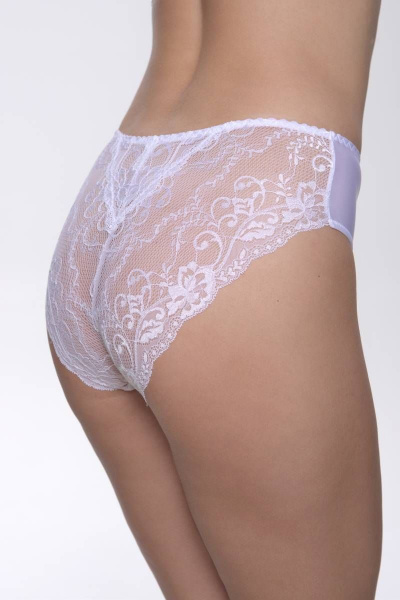 Трусы-слипы из кружева с высокой посадкой и хлопковой ластовицей Леди Леда 335-2/2 - фото 2