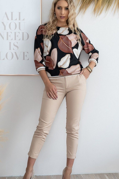 Блуза Nika.PL 03012 коричневый - фото 2