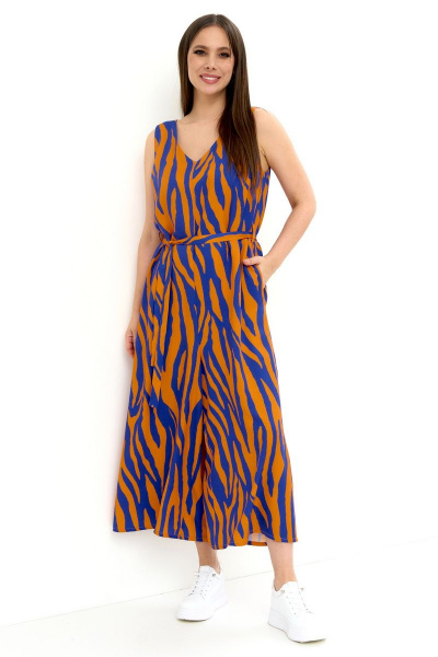 Комбинезон Магия моды 2255 оранж-синий - фото 3