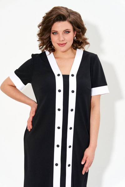 Платье IVA 1471 черный - фото 4