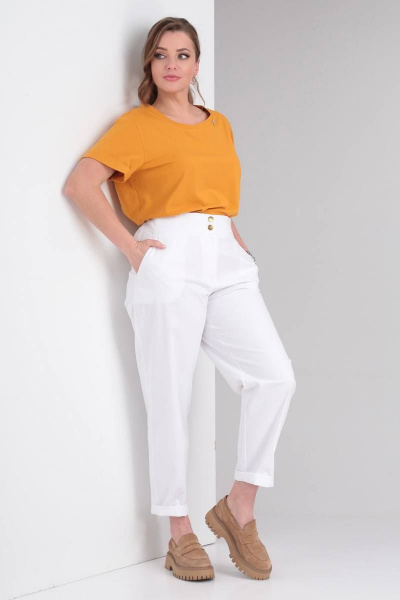 Брюки Bliss 068 белый - фото 5