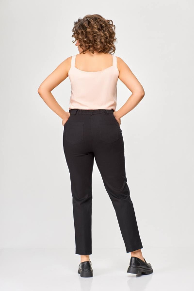 Деловой костюм из джинса с oversize жакетом и брюками Swallow 593 /1 - фото 9