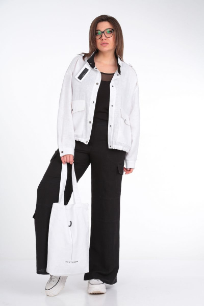 Брюки, жакет Lady Secret 2885 бело-черный - фото 9