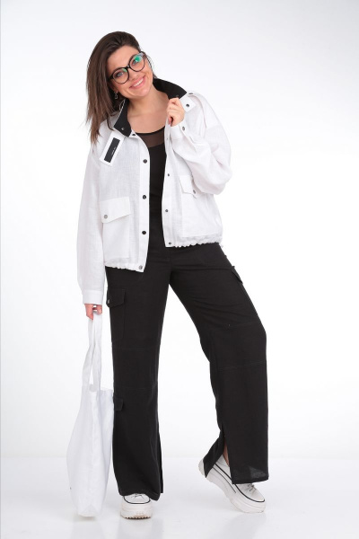 Брюки, жакет Lady Secret 2885 бело-черный - фото 7