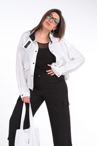 Брюки, жакет Lady Secret 2885 бело-черный - фото 6