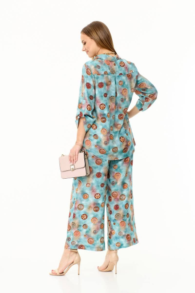 Палаццо брюки и легкий блузон из вискозы Taita plus 2311 - фото 11