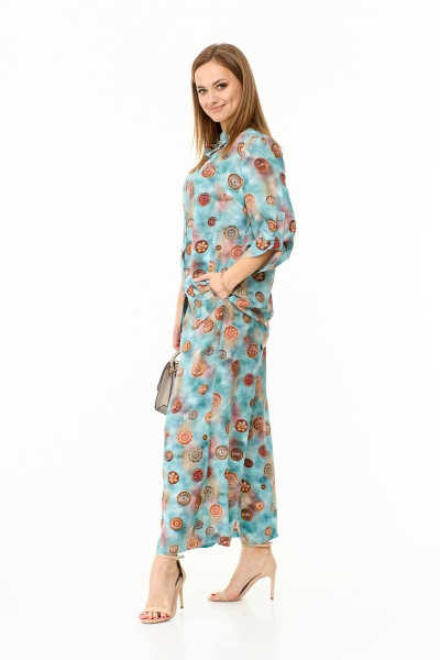 Палаццо брюки и легкий блузон из вискозы Taita plus 2311 - фото 10