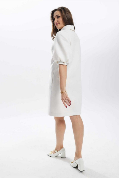 Прямое платье из плательной ткани с нагрудными вытачками Mislana С920 гладкая_ткань - фото 3