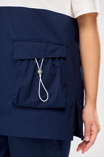 Блуза, брюки ANASTASIA MAK 1096 синий - фото 8