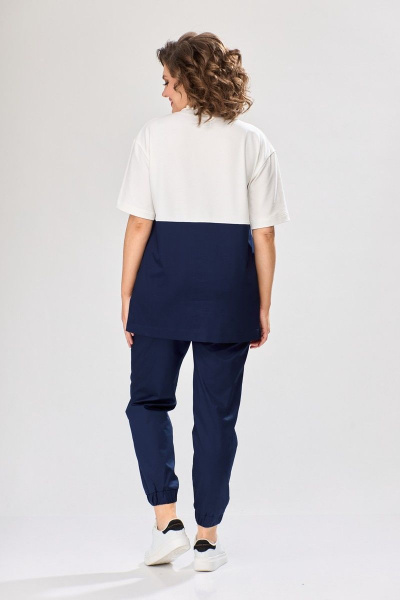 Блуза, брюки ANASTASIA MAK 1096 синий - фото 5