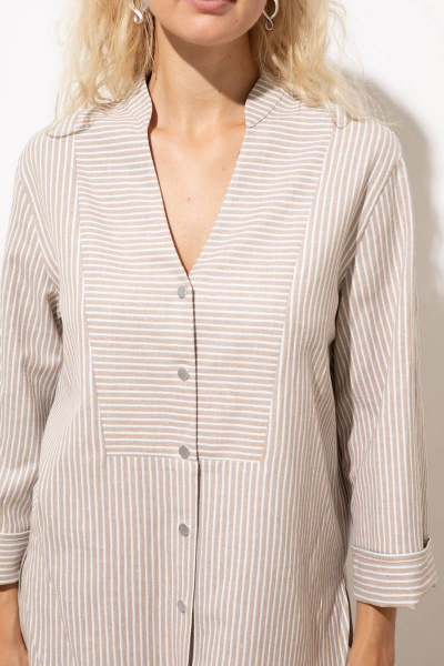 Туника-жакет прямого силуэта с длинным рукавом и воротником-стойкой Femme & Devur 71076 1.54F(170) - фото 3