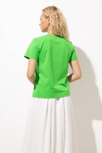 Джемпер с печатью из хлопка и трикотажа, прямой крой, лето Femme & Devur 30724 1.16F(170) - фото 4