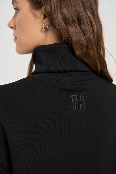 Черный костюм брюки и свитшот из хлопка-стрейч RAWR 352 черный - фото 5