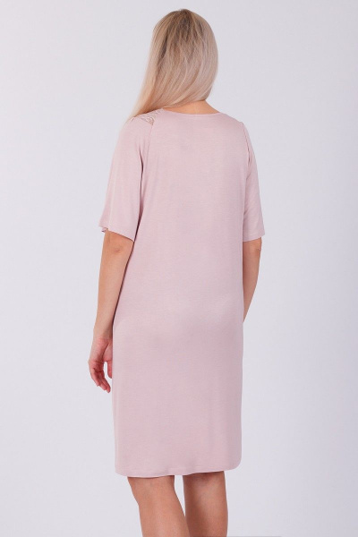 Домашняя сорочка из вискозы и трикотажа для уютных вечеров Belarusachka С4266 лотос - фото 7