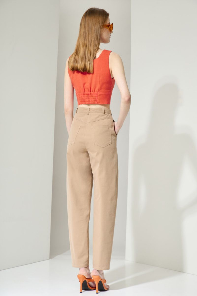 Летний комплект из жакета, брюк и топа свободного силуэта Орхидея 1253 - фото 6