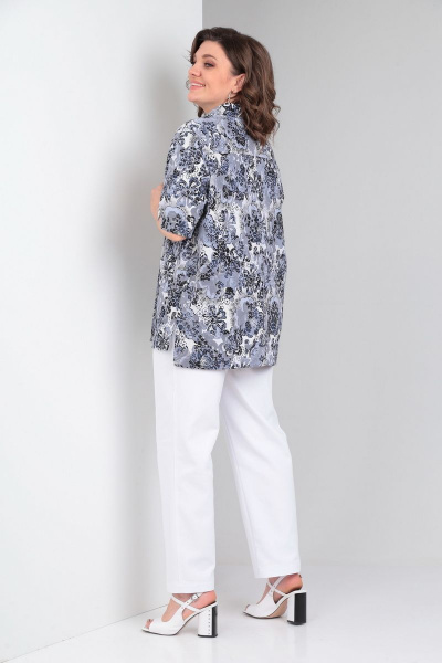 Брюки, жакет Mubliz 050 серый_молоко - фото 2