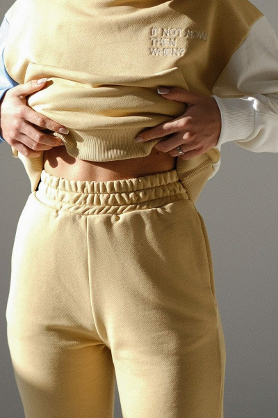 Брюки, худи RAWR 339 голубой/молочный/бежевый - фото 4