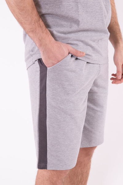 Шорты 8 Марта 15248-3С5086Д40-182,188 серый - фото 4