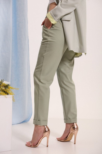 Брюки свободные из текстиля для делового образа LM БЛ9052 - фото 3