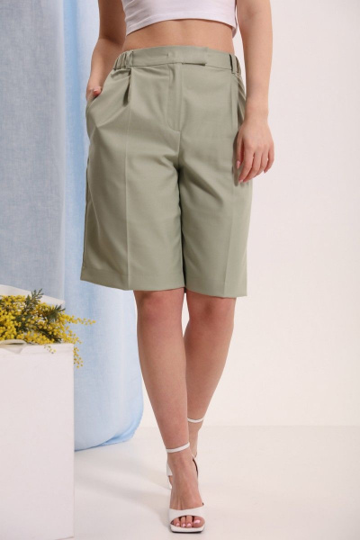 Шорты-бермуды длинные и свободные из текстиля LM БЛ5010 - фото 1