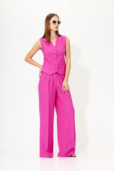 Брюки, жилет SILVERSPICE S-8312 фуксия - фото 4
