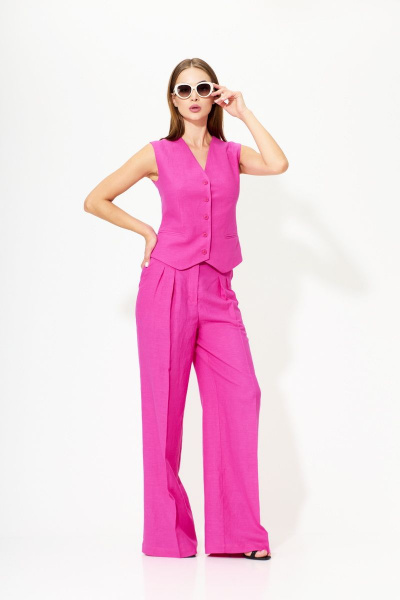 Брюки, жилет SILVERSPICE S-8312 фуксия - фото 1