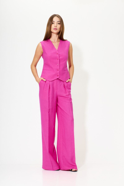 Брюки, жилет SILVERSPICE S-8312 фуксия - фото 3
