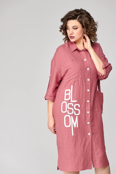 Платье Runella 1562 коралл - фото 5