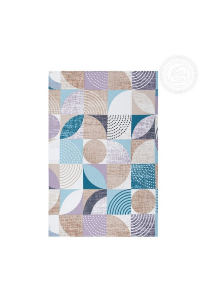 Кухонное мультиколор полотенце из рогожки 50х70 см АРТПОСТЕЛЬ ПКР50.70 марципан - фото 3