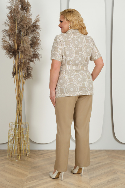 Блуза, брюки Ninele 5956 бежевый - фото 5