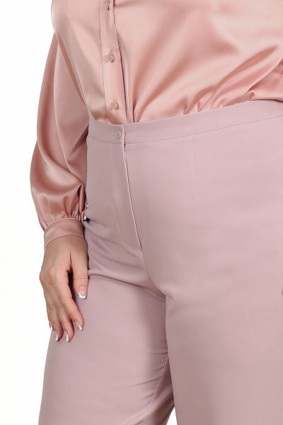Блуза, брюки, жилет Ninele 7413 пудра - фото 7