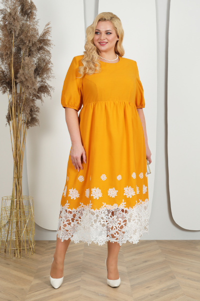 Платье Ninele 7422 желтый - фото 2