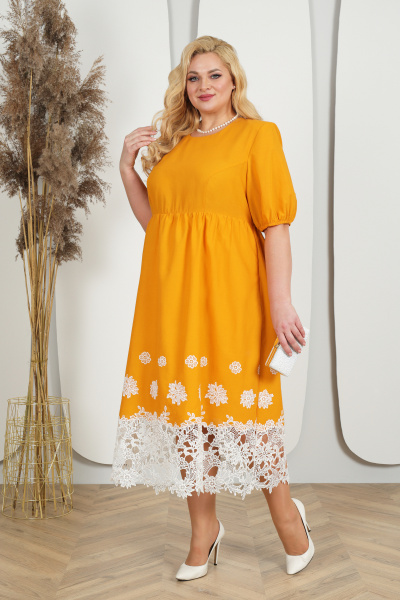 Платье Ninele 7422 желтый - фото 3