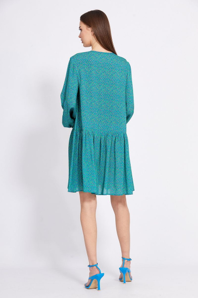 Платье EOLA 2424 василек-зеленый-беж - фото 2