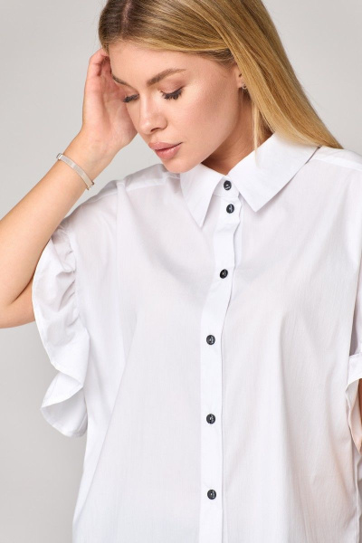 Рубашка Talia fashion 393 белый - фото 4