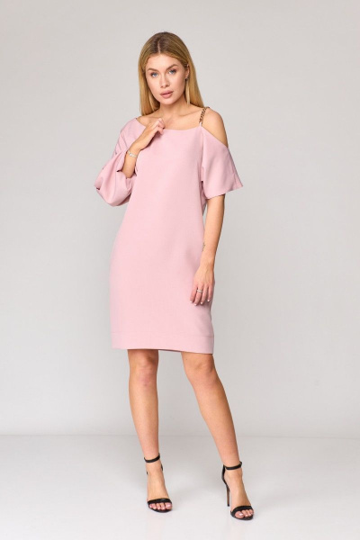 Платье Talia fashion 394 пудра - фото 13