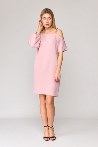 Платье Talia fashion 394 пудра - фото 9