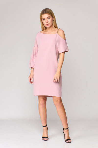 Платье Talia fashion 394 пудра - фото 7