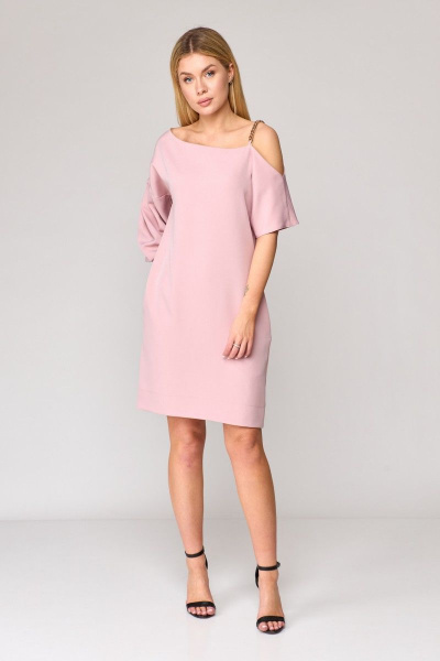 Платье Talia fashion 394 пудра - фото 2