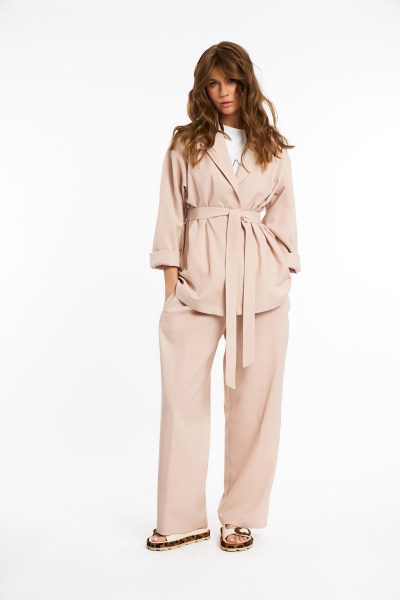 Брюки, жакет KaVaRi 8008.1 беж - фото 10