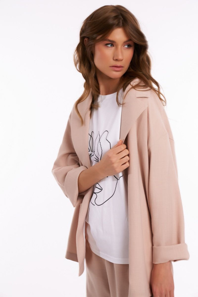 Брюки, жакет KaVaRi 8008.1 беж - фото 9