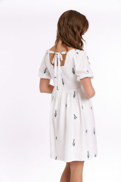 Платье KaVaRi 1037 молоко_лаванда - фото 8