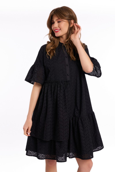 Платье KaVaRi 1039 черный - фото 6